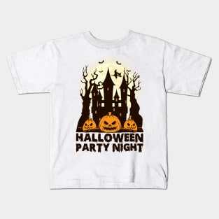 Halloween party night Kids T-Shirt